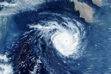 Hurricane from space. Elements of this image furnished by NASA