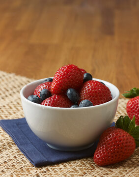 Bowl of strawberries