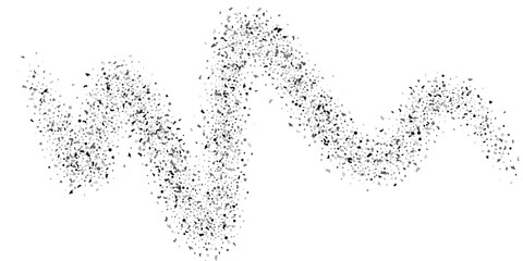  Silver glitter confetti on a white background. Illustration of a drop of shiny particles. Decorative element. Luxury background for your design, cards, invitations, gift, vip.