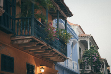 Fototapeta na wymiar Balcones Cartagena Colombia