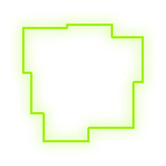 Fototapeta na wymiar neon abstract shape frame 
