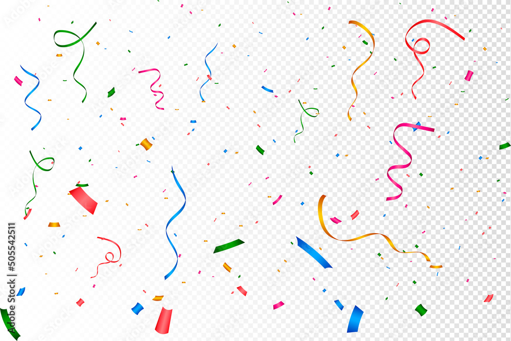 Poster Abstract vector confetti background design
