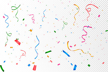 Abstract vector confetti background design