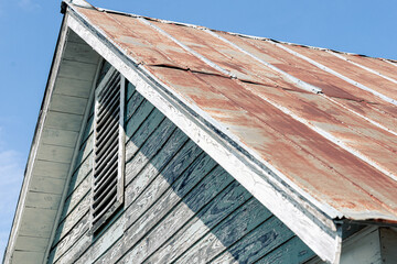 rusted tin roof