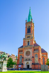Fototapeta na wymiar St. John church, Düsseldorf, Germany 