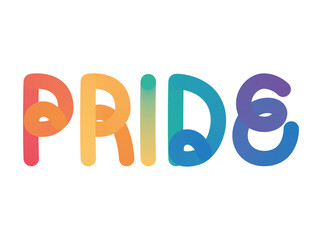 pride lettering design