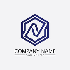 N Letter Logo Template