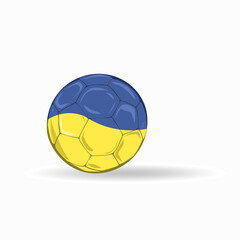 Football ball Ukraine
