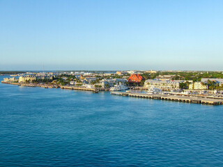 Landscape view of the Key West FL at sunset