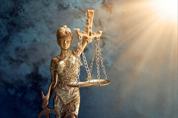 Themis statue, symbol of law and justice