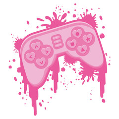 pink video game control