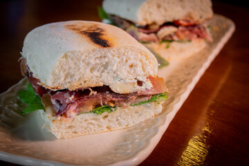 Lanche natural com presunto Parma 