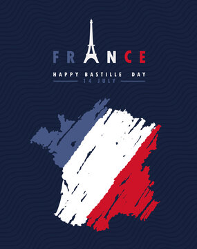 Happy Bastille Day Poster