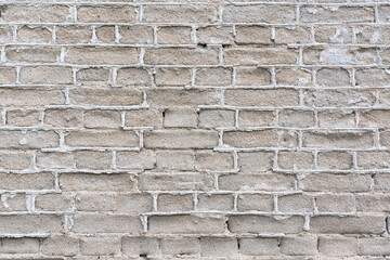 Abstract white brick wall textured background. old brick