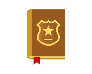 Icon justice book clip art