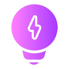 light bulb gradient icon