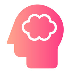 Thought gradient icon