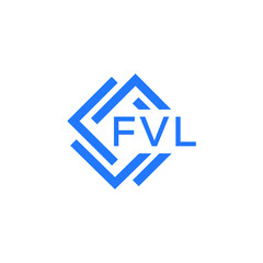 FVL letter logo design on white background. FVL  creative initials letter logo concept. FVL letter design.