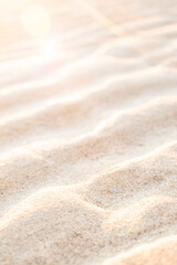 Naklejka na ściany i meble Sunset over beach sand dune patterns