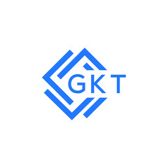 GKT technology letter logo design on white  background. GKT creative initials technology letter logo concept. GKT technology letter design.

