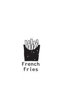 French Fries Vector For IPhone Wallpaper 