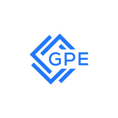 GPE technology letter logo design on white  background. GPE creative initials technology letter logo concept. GPE technology letter design.

