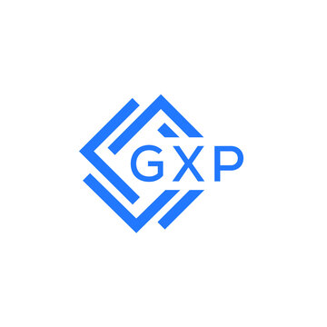 GXP technology letter logo design on white  background. GXP creative initials technology letter logo concept. GXP technology letter design.