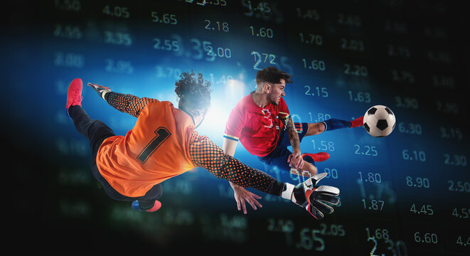 Online bet and analytics and statistics for soccer match