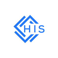 HIS letter logo design on white background. HIS creative  initials letter logo concept. HIS letter design.