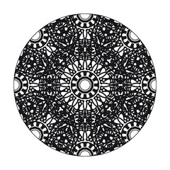 Hand drawn mandala. decoration in ethnic oriental  doodle ornament.