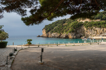 Fototapeta na wymiar Pier on the Greek island.