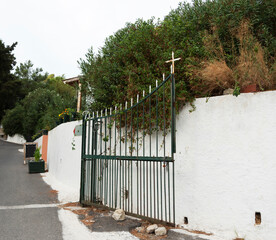 Street on the Greek island.