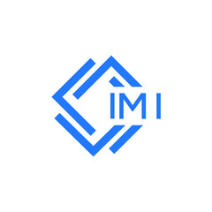 IMI technology letter logo design on white  background. IMI creative initials technology letter logo concept. IMI technology letter design.
 - obrazy, fototapety, plakaty