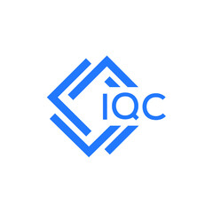 IQC technology letter logo design on white  background. IQC creative initials technology letter logo concept. IQC technology letter design.
