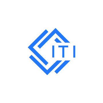 ITI technology letter logo design on white  background. ITI creative initials technology letter logo concept. ITI technology letter design.