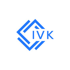 IVK technology letter logo design on white  background. IVK creative initials technology letter logo concept. IVK technology letter design.