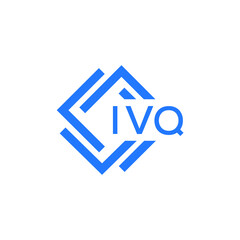Obraz premium IVQ technology letter logo design on white background. IVQ creative initials technology letter logo concept. IVQ technology letter design.