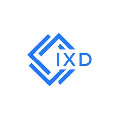 IXD technology letter logo design on white  background. IXD creative initials technology letter logo concept. IXD technology letter design.
