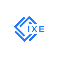 IXE technology letter logo design on white  background. IXE creative initials technology letter logo concept. IXE technology letter design.
