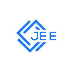 JEE technology letter logo design on white  background. JEE creative initials technology letter logo concept. JEE technology letter design.
