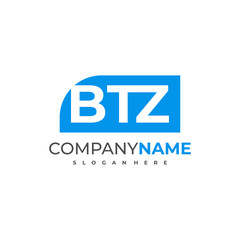 Letter B T Z logo design vector, Creative B T Z logo concepts template illustration.
