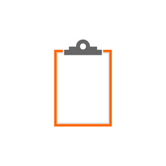 Clipboard icon isolated on white background