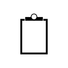 Clipboard icon isolated on white background