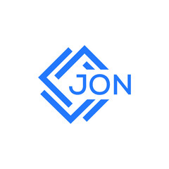 JON technology letter logo design on white  background. JON creative initials technology letter logo concept. JON technology letter design. - obrazy, fototapety, plakaty