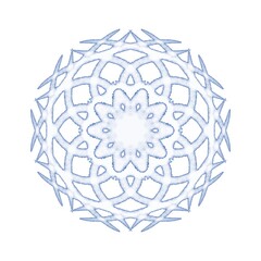 Ethnic oriental mandala. Repeating floral patterns. New Year's snowflake. Background for scrapbooking.