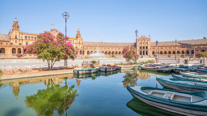 Fototapeta premium Plaza de Espana in Seville, Andalusia, Spain