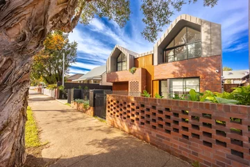 Foto op Canvas Suburban Duplex residential house in Sydney NSW Australia © Elias Bitar