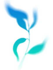 Gradient floral element with texture