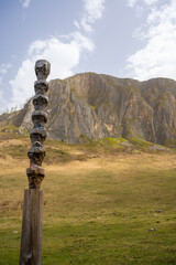 View of mountain named Shaman stone, Altai Republic, South Siberia, Russia