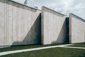Fototapeta na wymiar minimal modern geometric architecture shape. High quality photo